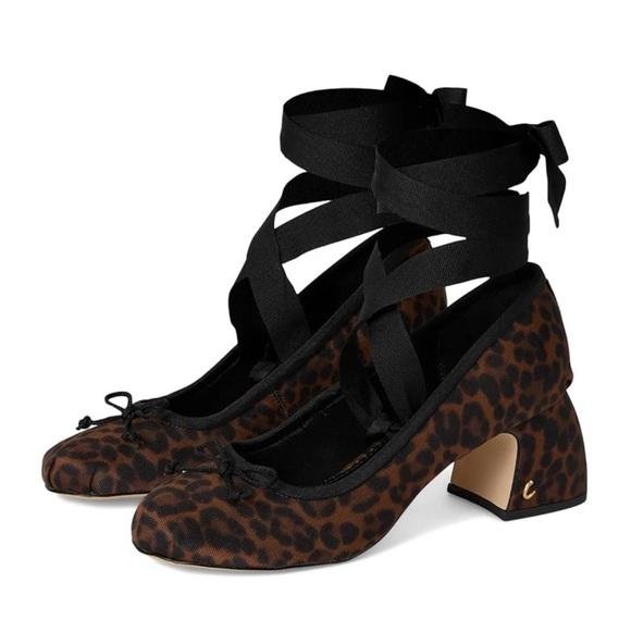 Circus Ny by Sam Edelman Della Lace-up Block-Heel Ballet Pumps - Picture 1 of 11